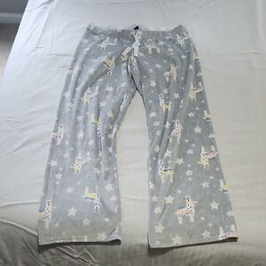 Women's Gray Pajama Pants with Alpacca Print